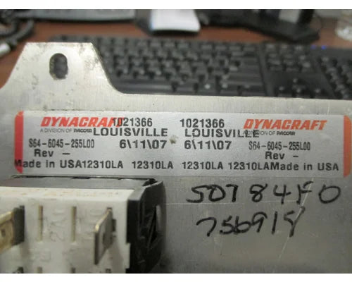 Peterbilt S64-6045-255L00 ignition / light switch panel from 2008 Peterbilt 386, used - view 3 of 3