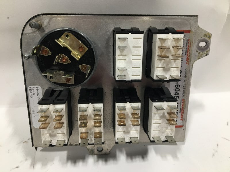 Peterbilt S646015660 switch panel from 2014 Peterbilt 386, used - view 2 of 2
