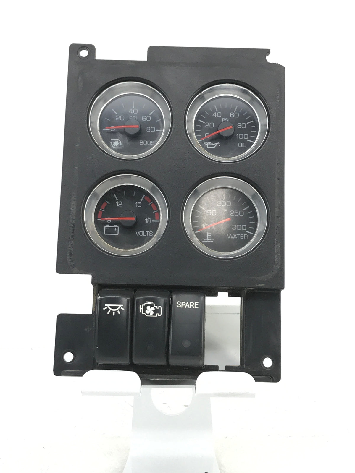 Kenworth S64-1194-140 gauge and switch panel from 2007 Kenworth T800, used