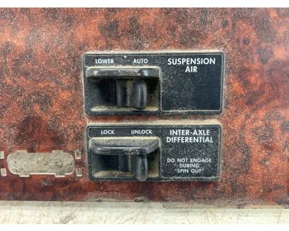 Freightliner 2245867000 dash panel with rocker switches from 2001 Freightliner Century 120, used - view 2 of 2