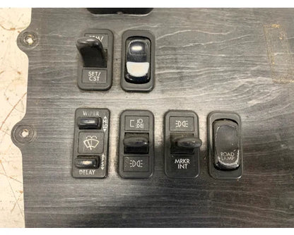 Freightliner 2245867010 dash panel with trailer brake & rocker switches from 2007 Freightliner Columbia 120, used