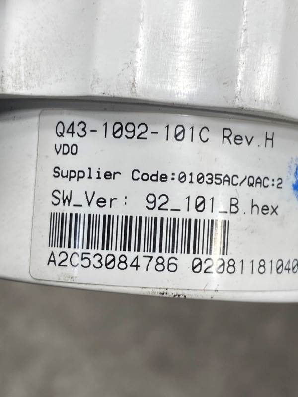 Kenworth Q431092101 primary air gauge from 2010 Kenworth T660, used - view 7 of 7