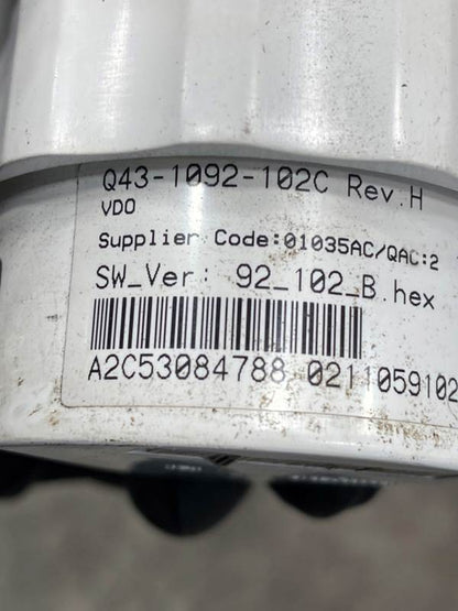 Kenworth Q431092102 secondary air gauge from 2010 Kenworth T660, used - view 7 of 7