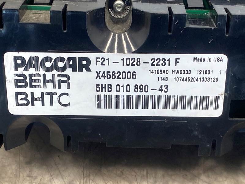 Used Kenworth F2110282231F dash climate control panel, photo 7