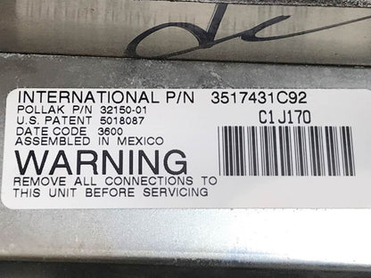 International 3517431C92 instrument cluster from 2001 International 9100i, used - view 3 of 3