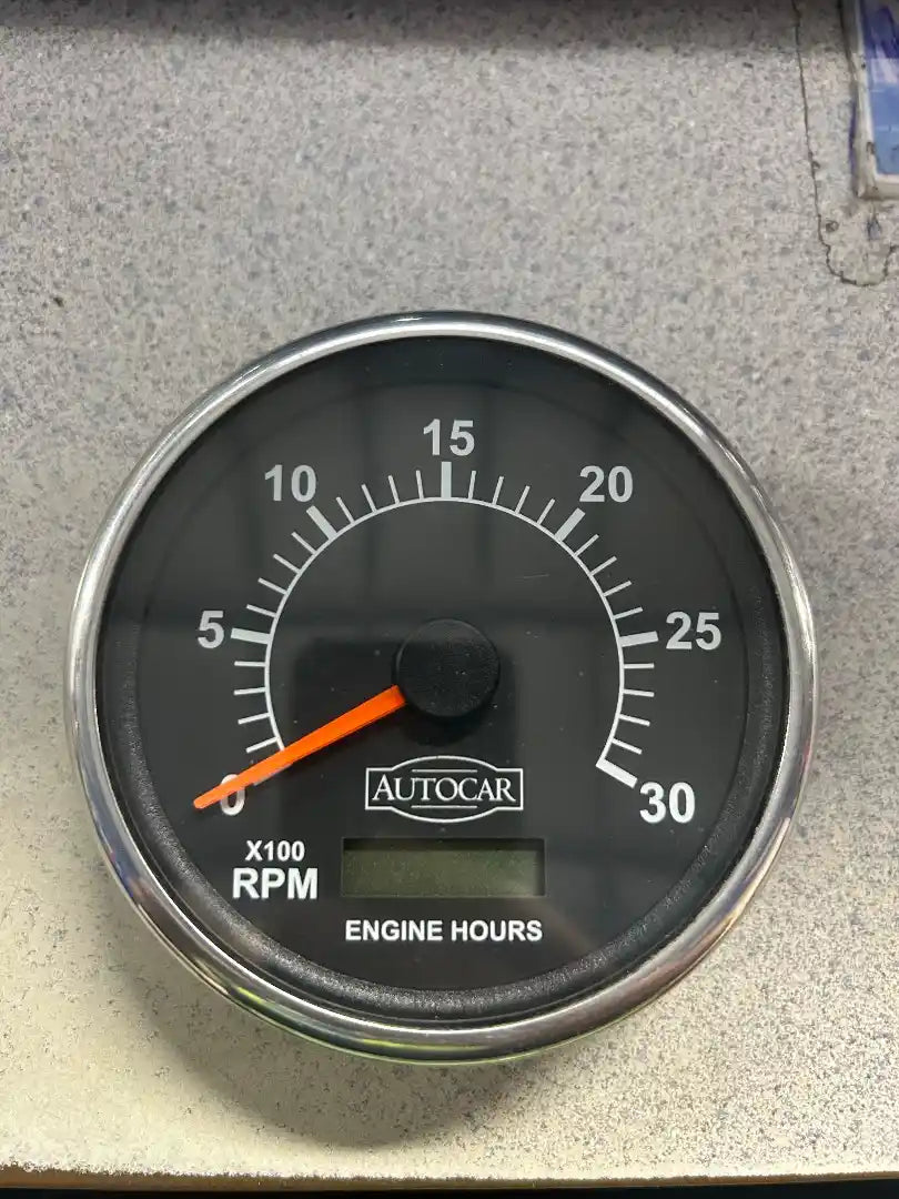 Autocar GZ210003-001 tachometer from 2008 Autocar WX, used