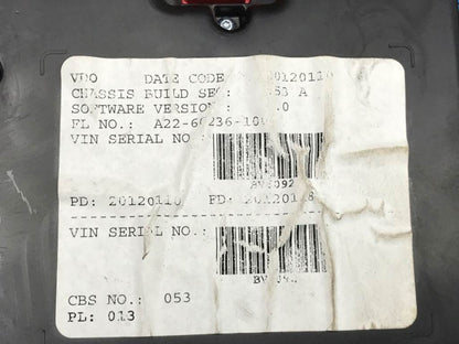 Freightliner A22-60236-100 instrument cluster from 2012 Freightliner Cascadia 125, used - view 4 of 4