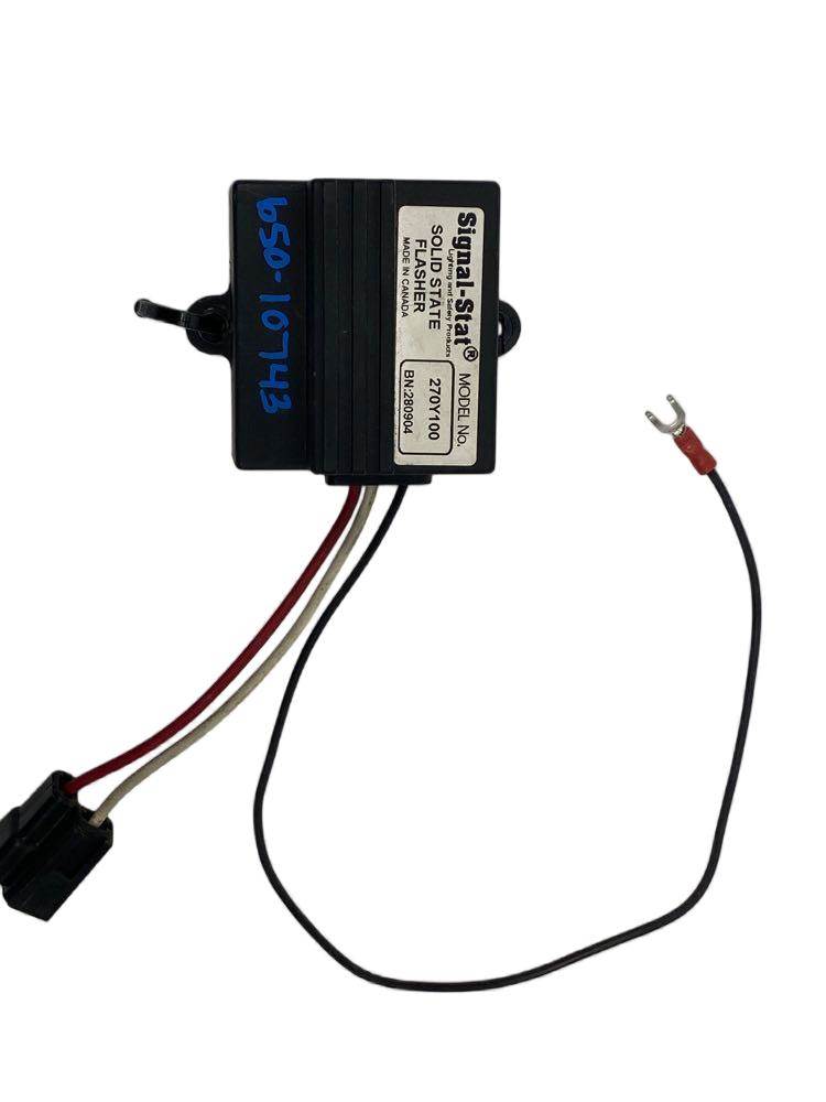 International 2028498C91 turn signal flasher module from 2005 International 9400I, used - view 3 of 3