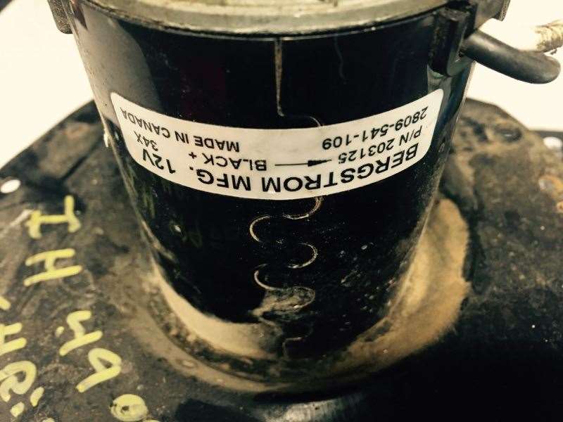 International 203126 HVAC blower motor from 1997 International 47/4900, used - view 2 of 2