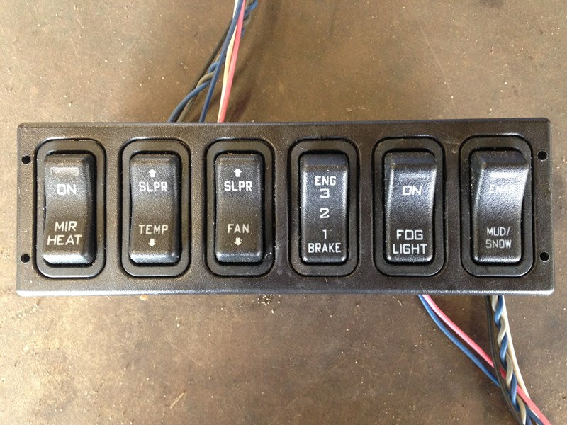 International 3459776C4 switch panel from 2013 International Prostar, used