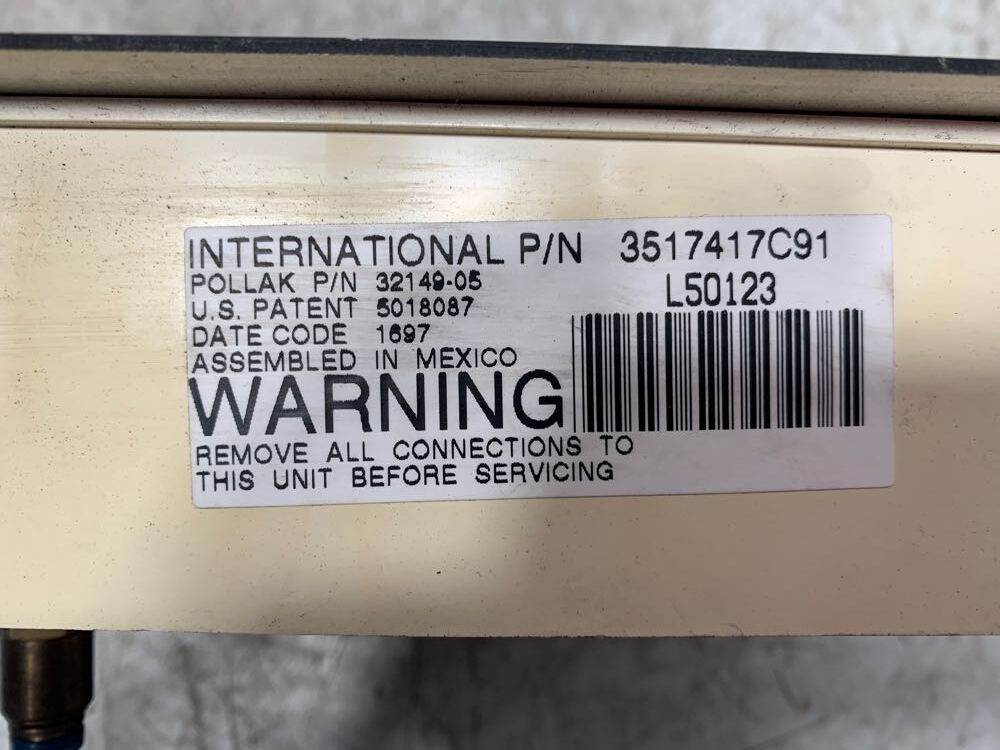 International 3517417C91 gauge panel from 1998 International 9100, used - view 5 of 5