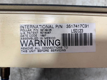 International 3517417C91 gauge panel from 1998 International 9100, used - view 5 of 5