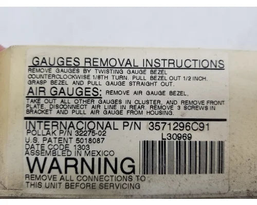 International 3571296C1 instrument cluster from 2003 International, used - view 4 of 4