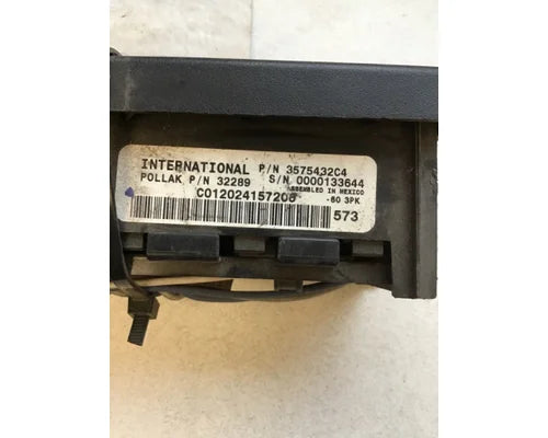 International 3575432C4 dash switch panel from 2013 International 4300, used - view 2 of 2