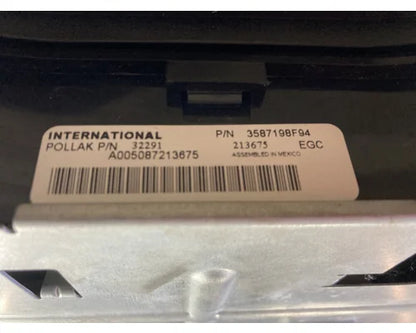 International 3587198F94 instrument cluster (8 gauge) from 2006 International CE, used - view 3 of 3
