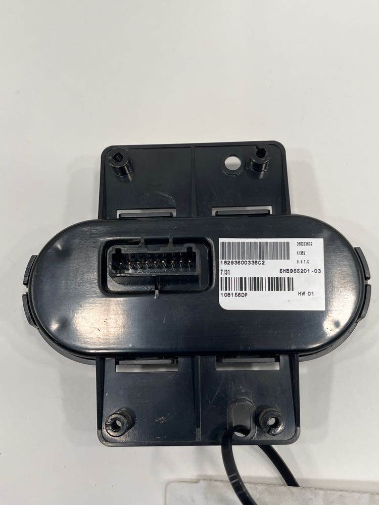International 3600336C2 sleeper climate control panel from 2015 International Prostar, used - view 2 of 3
