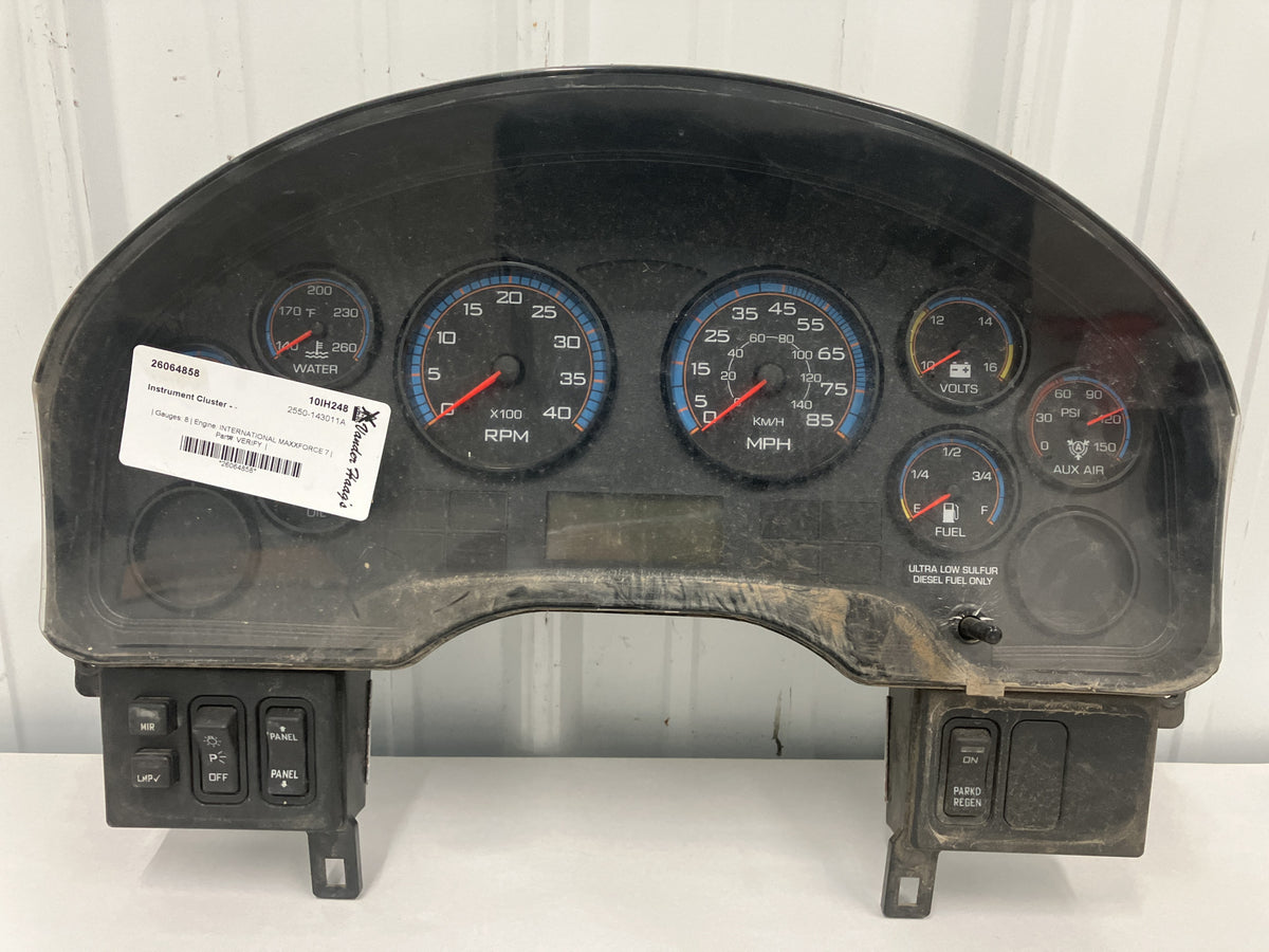 International 3626975F96 instrument cluster from 2010 International Durastar (4300), used