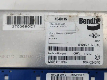 International 3703690C1 ABS control module from 2013 International Durastar 4300, used - view 3 of 3