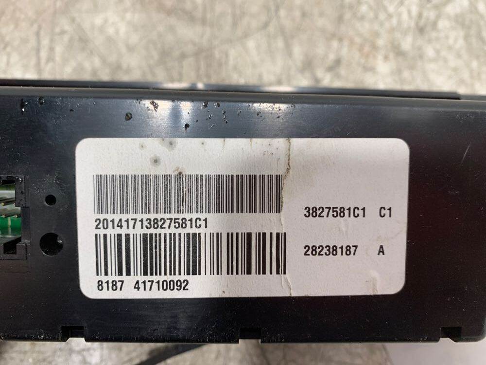 International 3827581C1 climate control panel from 2015 International 7400, used - view 5 of 5