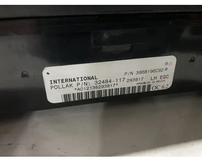 International 3868196C92 instrument cluster (10 gauge) from 2013 International Transtar 8600, used - view 3 of 5
