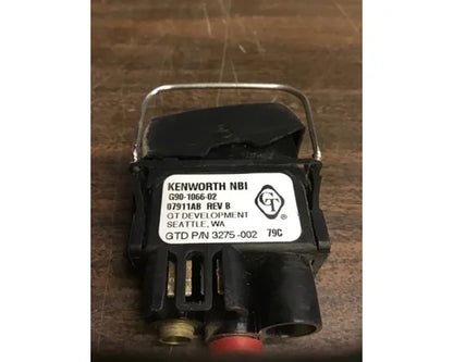 Kenworth G90-1066-02 air suspension dump switch from 2008 Kenworth T800B, used - view 3 of 3