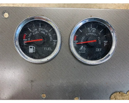 Kenworth S64-1302-1110000 instrument gauge panel (2 gauges) from 2012 Kenworth T270, used
