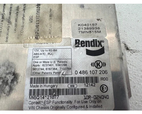 Mack 21389938 ABS control module from 2013 Mack, used - view 3 of 3
