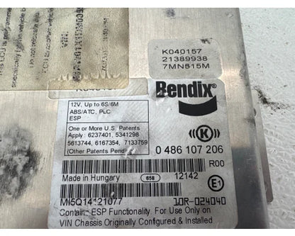 Mack 21389938 ABS control module from 2013 Mack, used - view 3 of 3