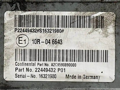 Mack 22449432 aftertreatment control module (ACM) from 2015 Mack LEU613, used - view 4 of 4