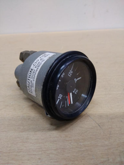 Peterbilt 17-04316-1B0 primary / secondary air pressure gauge (twin needle) from 2003 Peterbilt 330, used - view 2 of 4