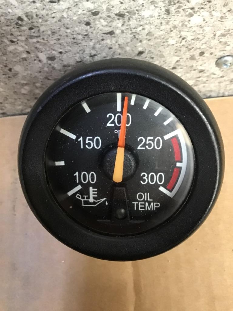 Peterbilt 17-05064-002E oil temperature gauge (black bezel) from 2004 Peterbilt 387, used