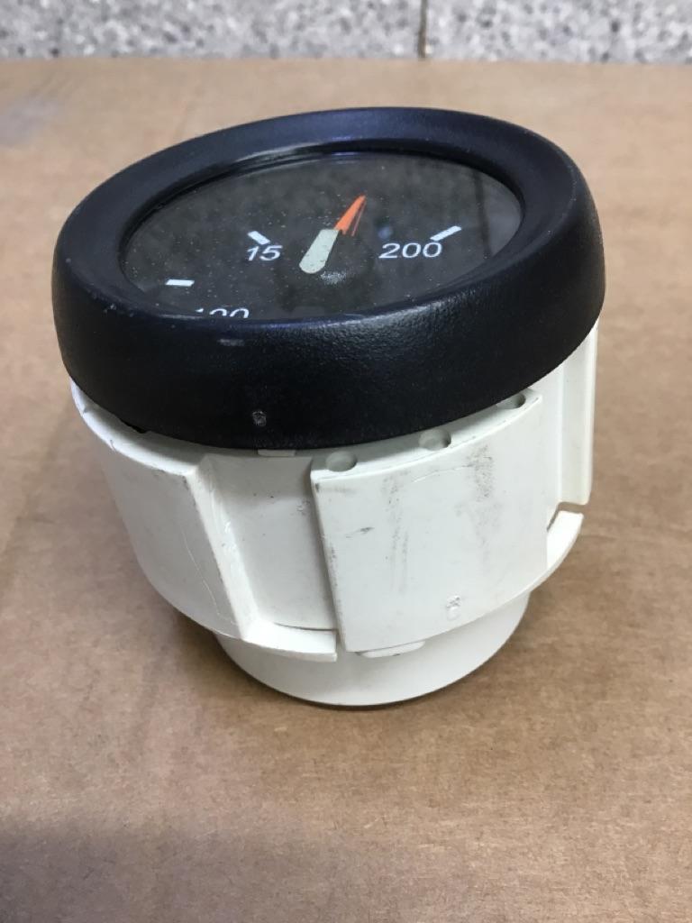 Peterbilt 17-05064-022E water temperature gauge (black bezel) from 2004 Peterbilt 387, used - view 2 of 6