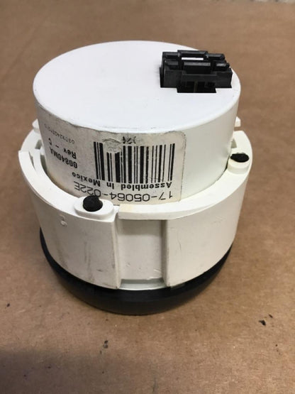 Peterbilt 17-05064-022E water temperature gauge (black bezel) from 2004 Peterbilt 387, used - view 5 of 6