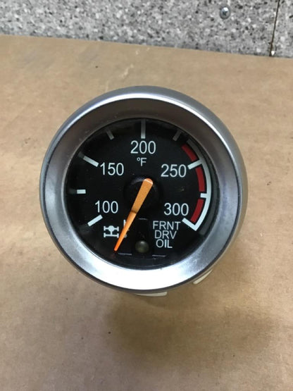 Peterbilt 17-05065-003E front differential temperature gauge (silver trim, 2 in.) from 2004 Peterbilt 387, used