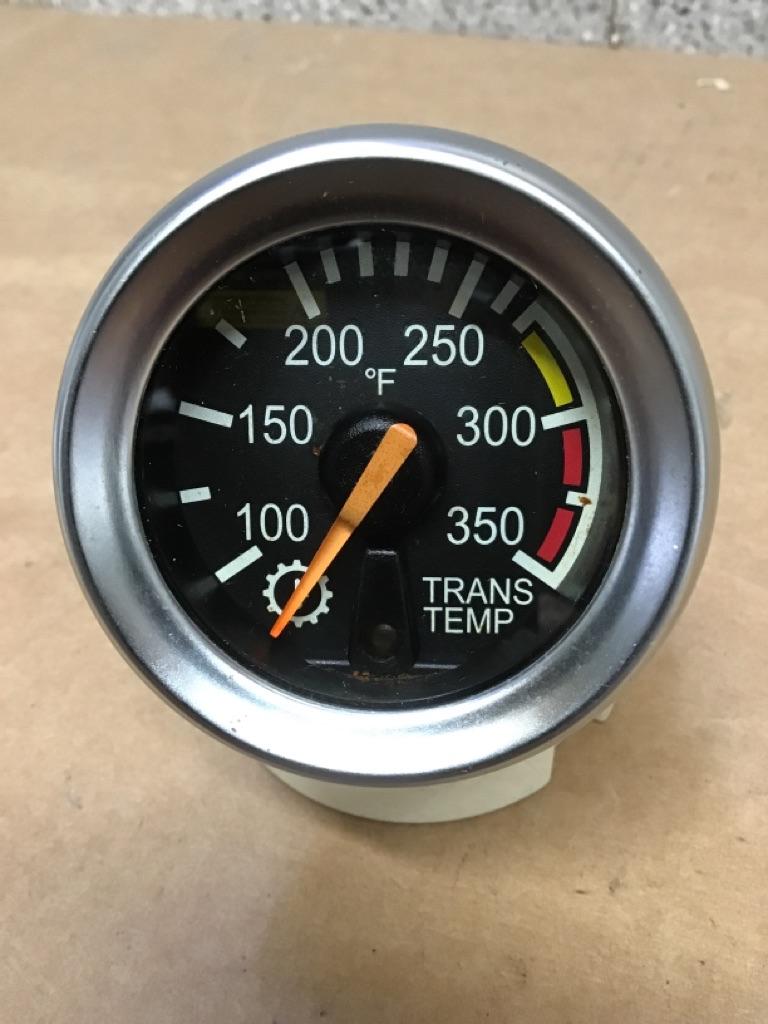 Peterbilt 17-05065-005E transmission temperature gauge (silver trim, 2 in.) from 2004 Peterbilt 387, used