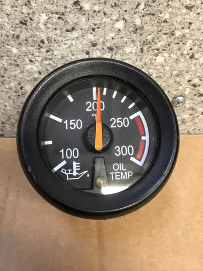 Peterbilt Q43-6012-002E oil temperature gauge (black bezel) from 2005 Peterbilt 387, used