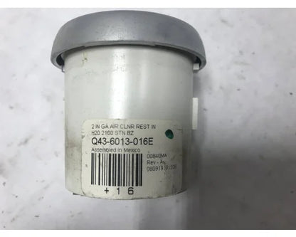Peterbilt Q43-6013-016E air filter restriction gauge from 2009 Peterbilt 387, used - view 2 of 2