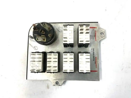 Peterbilt S64-6045-556F00 dash switch panel with ignition switch from 2013 Peterbilt 384, used