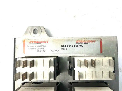 Peterbilt S64-6045-556F00 dash switch panel with ignition switch from 2013 Peterbilt 384, used - view 2 of 2