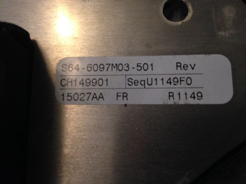 Peterbilt S646097M03501 switch panel from 2012 Peterbilt 587, used - view 4 of 4