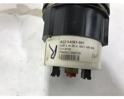 Sterling A22-54081-001 secondary air pressure gauge from 2005 Sterling A9513, used - view 3 of 3
