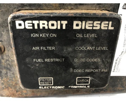 Volvo 23525655 engine maintenance alert display (DDEC) from 2001 Volvo VNM, used - view 2 of 6