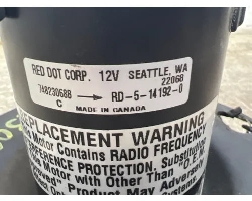 Western Star RD-5-14192-0 HVAC blower motor from 2011 Western Star, used - view 2 of 2